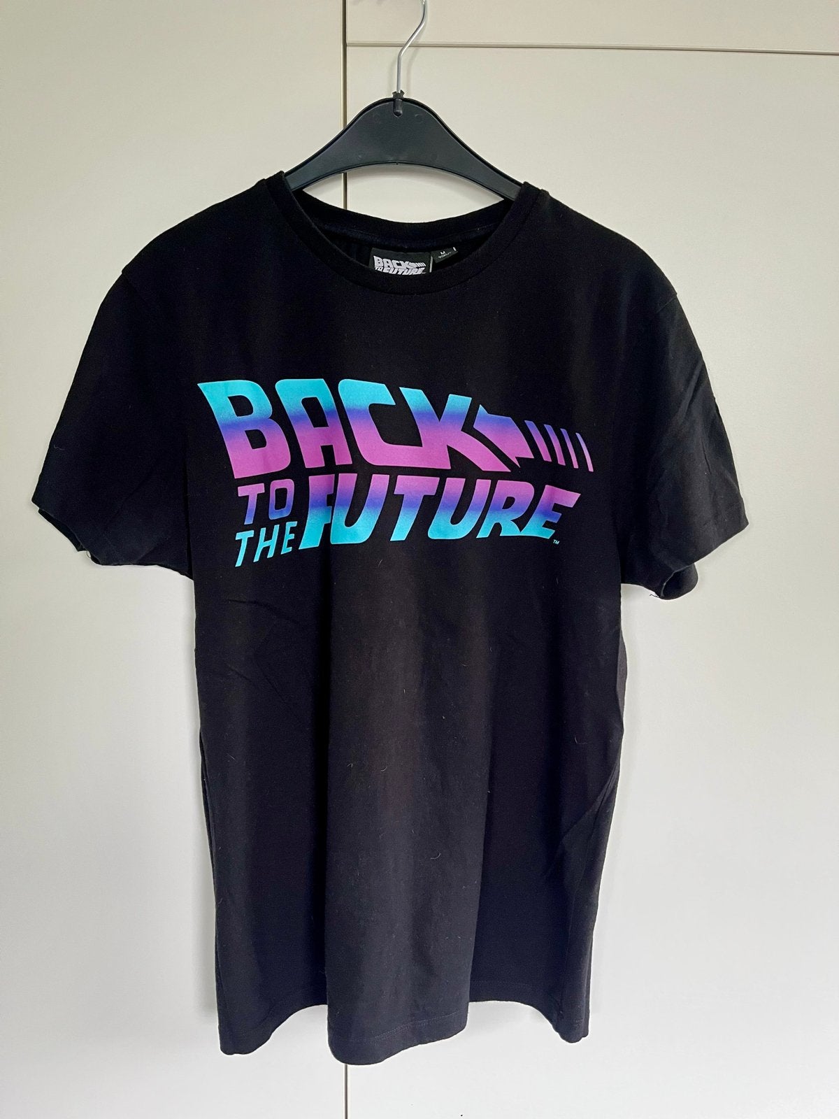 Back to the Future T-shirt - Maat M, Ophalen of Verzenden, Zo goed als nieuw, Maat 48/50 (M), Zwart