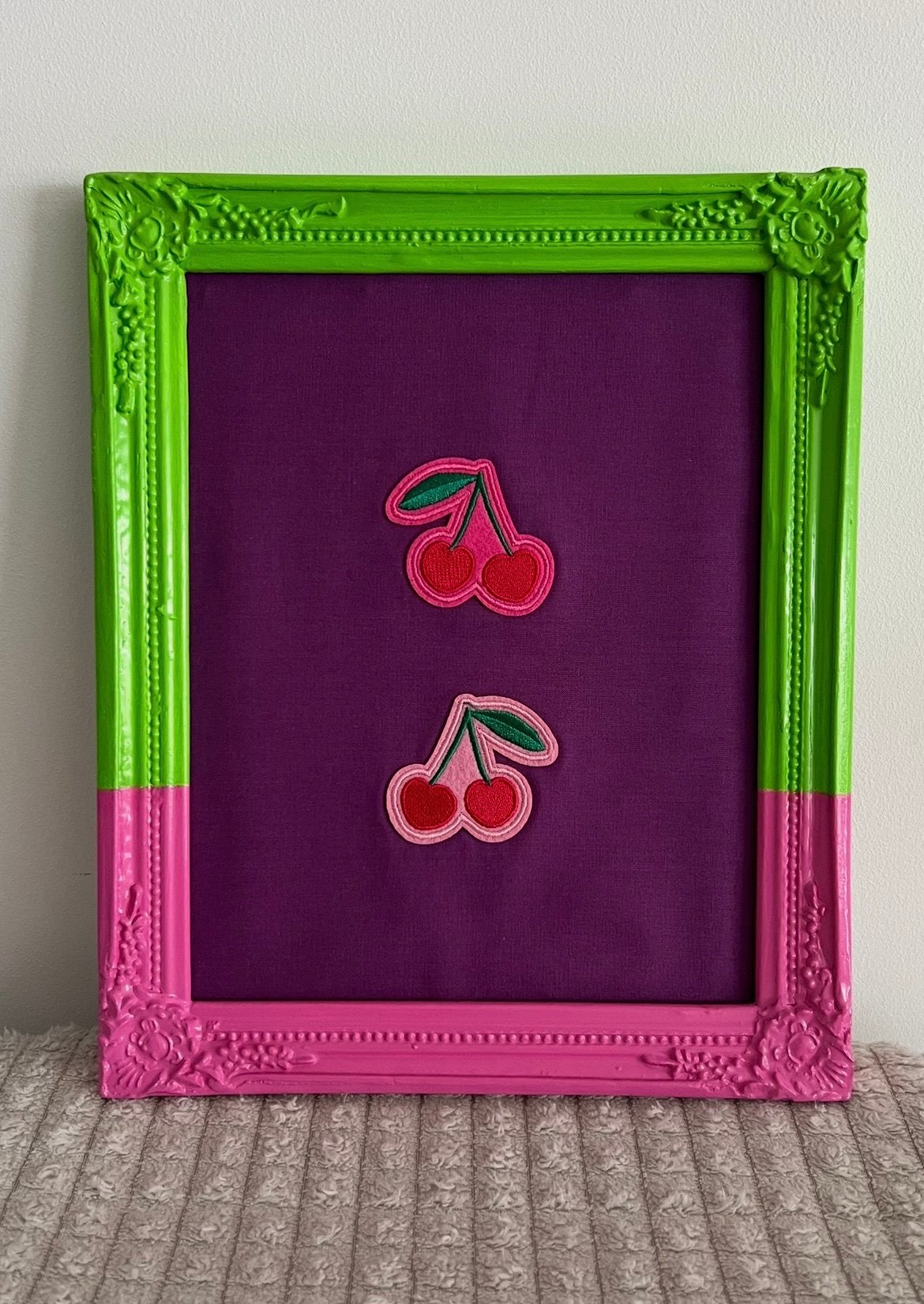 Lijst | Groen Roze | €14,00 dit weekend, 24 cm, Handgemaakt, Nieuw, Ophalen of Verzenden