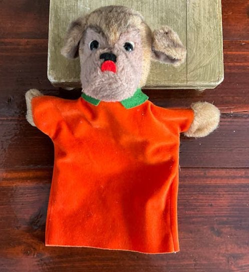 Antieke handpop van steiff met steiff knop., Ophalen of Verzenden