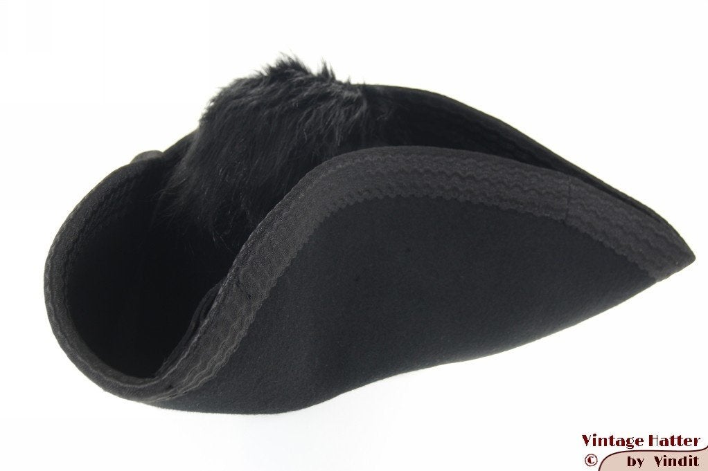 Piratenhoed zwart vilt met bont 58 nieuw gratis verzenden NL, Ophalen of Verzenden, Nieuw, 58 of 59 cm (L, 7¼ of ⅜ inch), Hoed