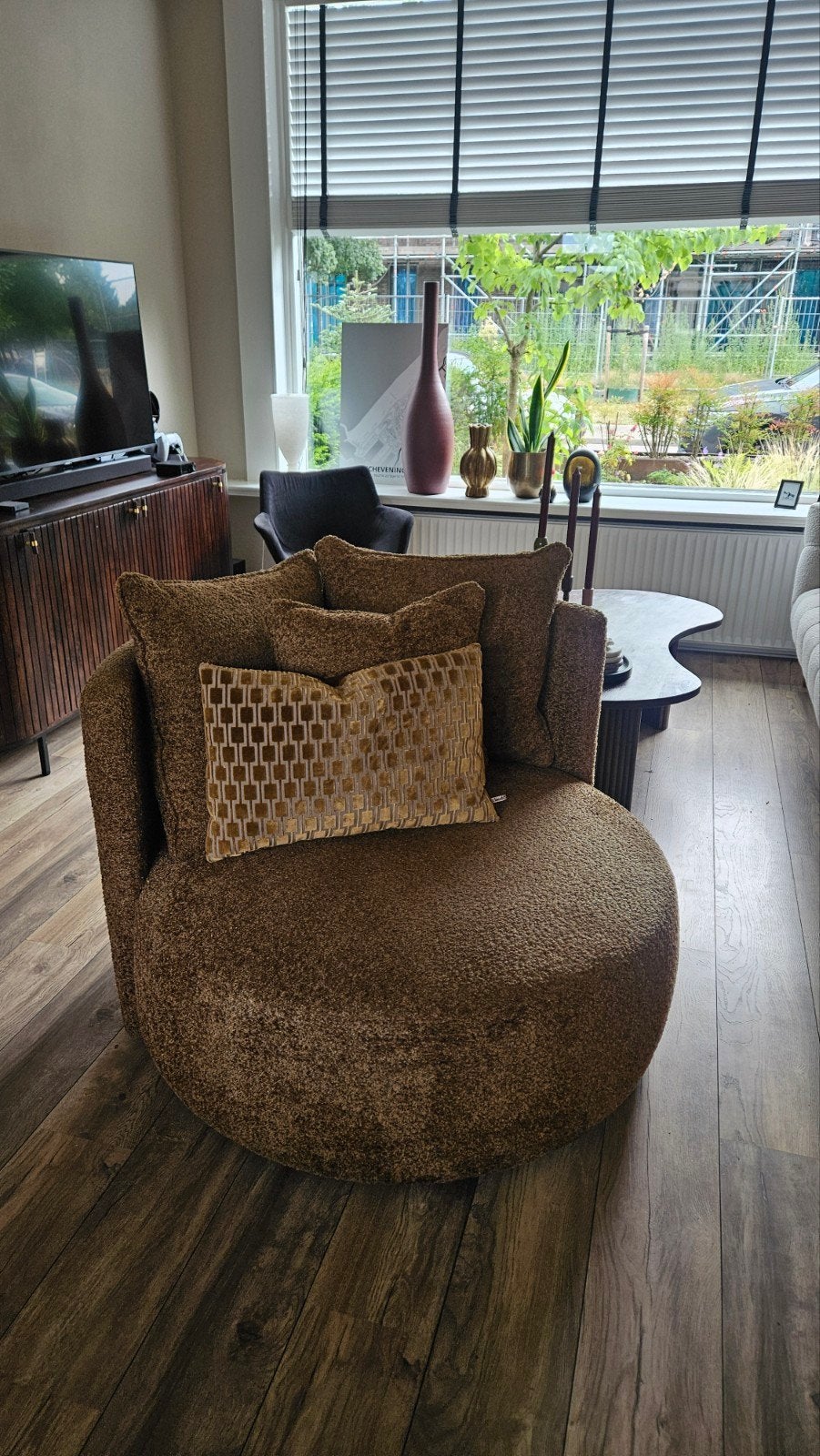 Zo goed als nieuw - draai fauteuil, Ophalen, 100 tot 125 cm, Zo goed als nieuw, 100 tot 125 cm