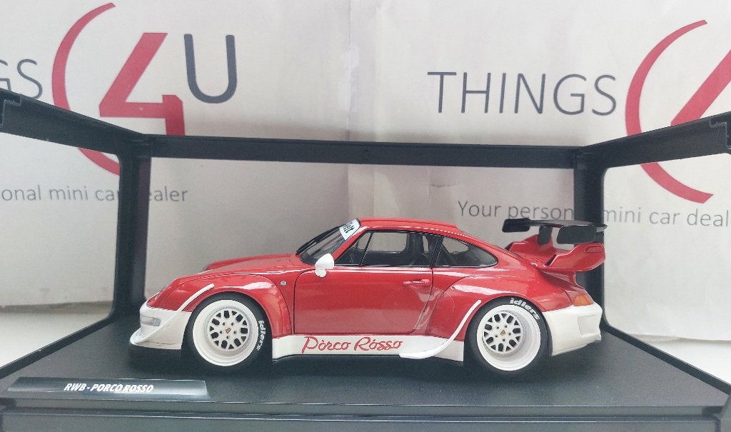 Solido 1:18 Porsche 911 (993) RWB Rauh-Welt Porco Rosso 2020, Ophalen of Verzenden, Nieuw, Auto, Solido