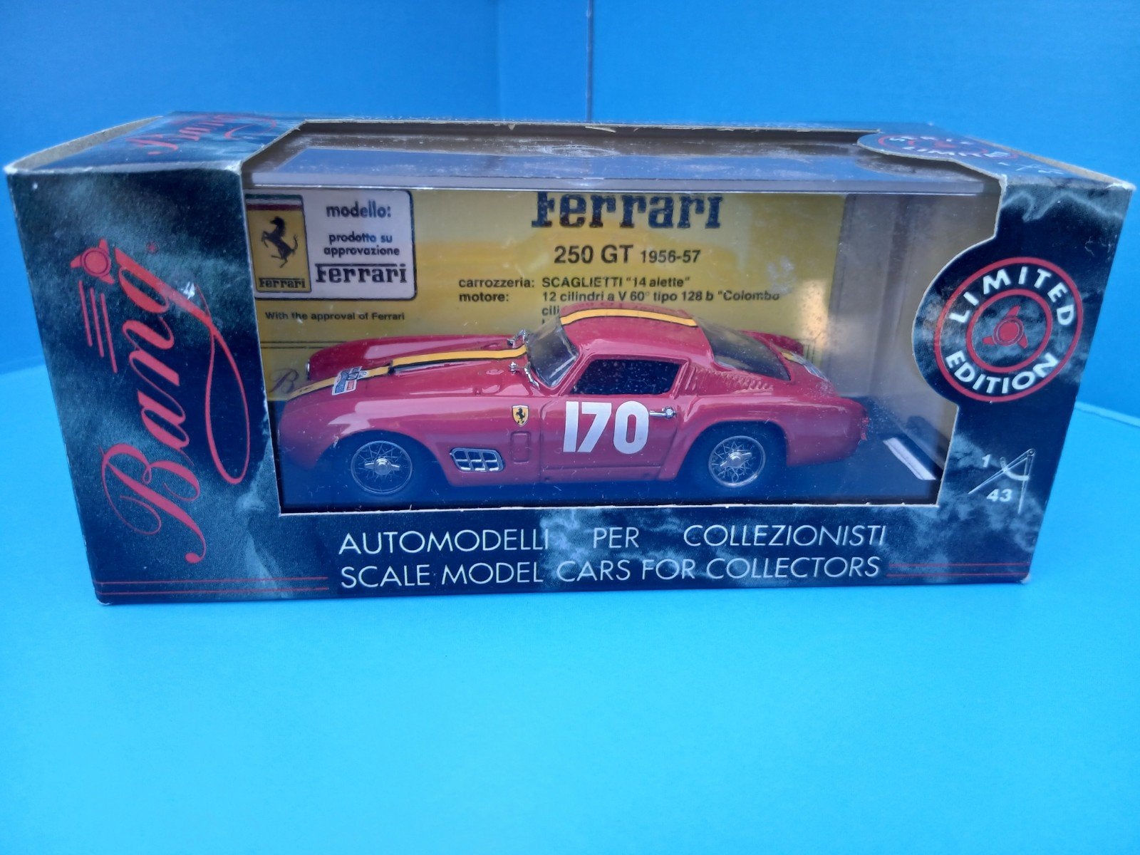Ferrari 250 GT Tour de France 1957 Bang Limited Edition 1:43, Ophalen of Verzenden, Nieuw, Auto