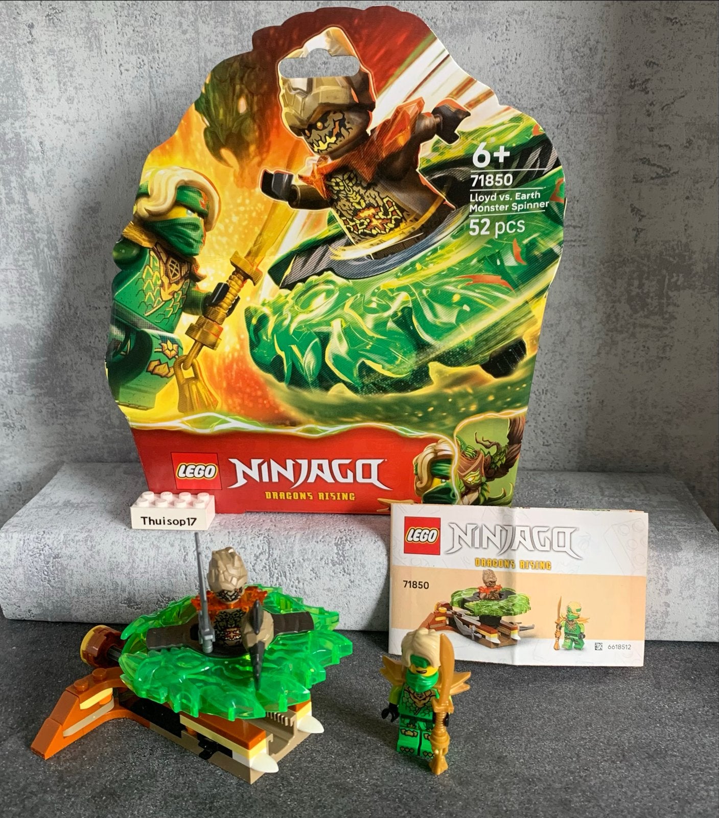 LEGO Ninjago 71850 Lloyd vs. Earth Monster Spinner, Ophalen of Verzenden, Zo goed als nieuw, Lego