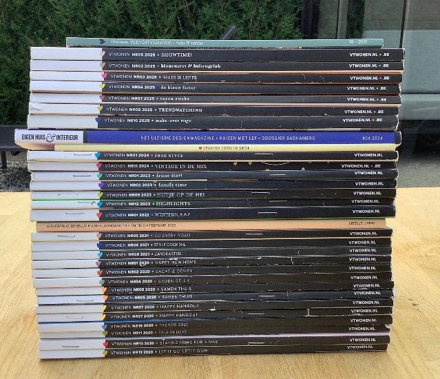 VT-Wonen tijdschriften 2020-2026 (losse nummers)., Boeken, Ophalen, Gelezen