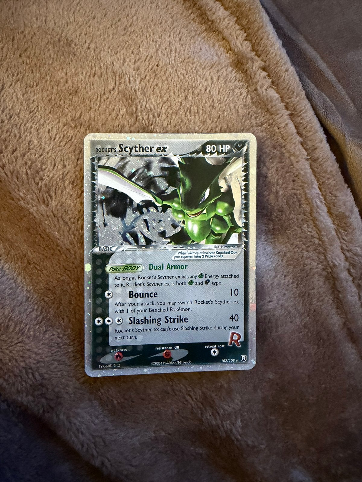 Rocket’s Scyther EX, Ophalen
