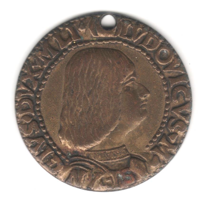 replica van een Milanese ducaat uit 1503 (M 320), Ophalen of Verzenden, Overige landen, Losse munt