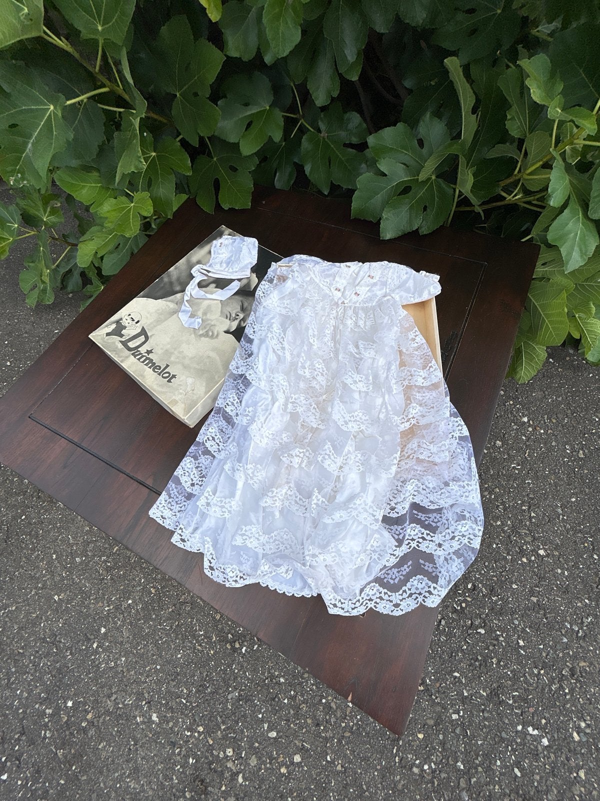 Vintage Doopjurk Duimelot met mutsje - Prachtig kant, Kinderen en Baby's, Ophalen, Zo goed als nieuw, Meisje