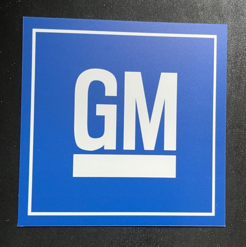 GM bordje 23,5 cm  kunststof, Ophalen of Verzenden, Zo goed als nieuw, Auto's