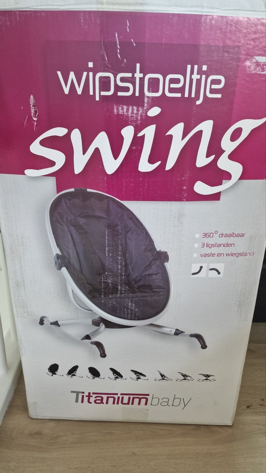 Te koop, baby wipstoeltje, merk Tianium Swing, Ophalen, Zo goed als nieuw