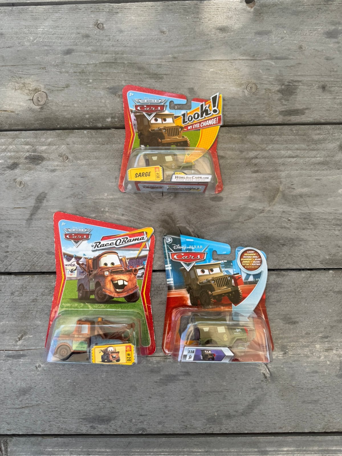 Mattel Disney Pixar Cars Mater ( Takel ) & Sarge, Ophalen of Verzenden, Nieuw