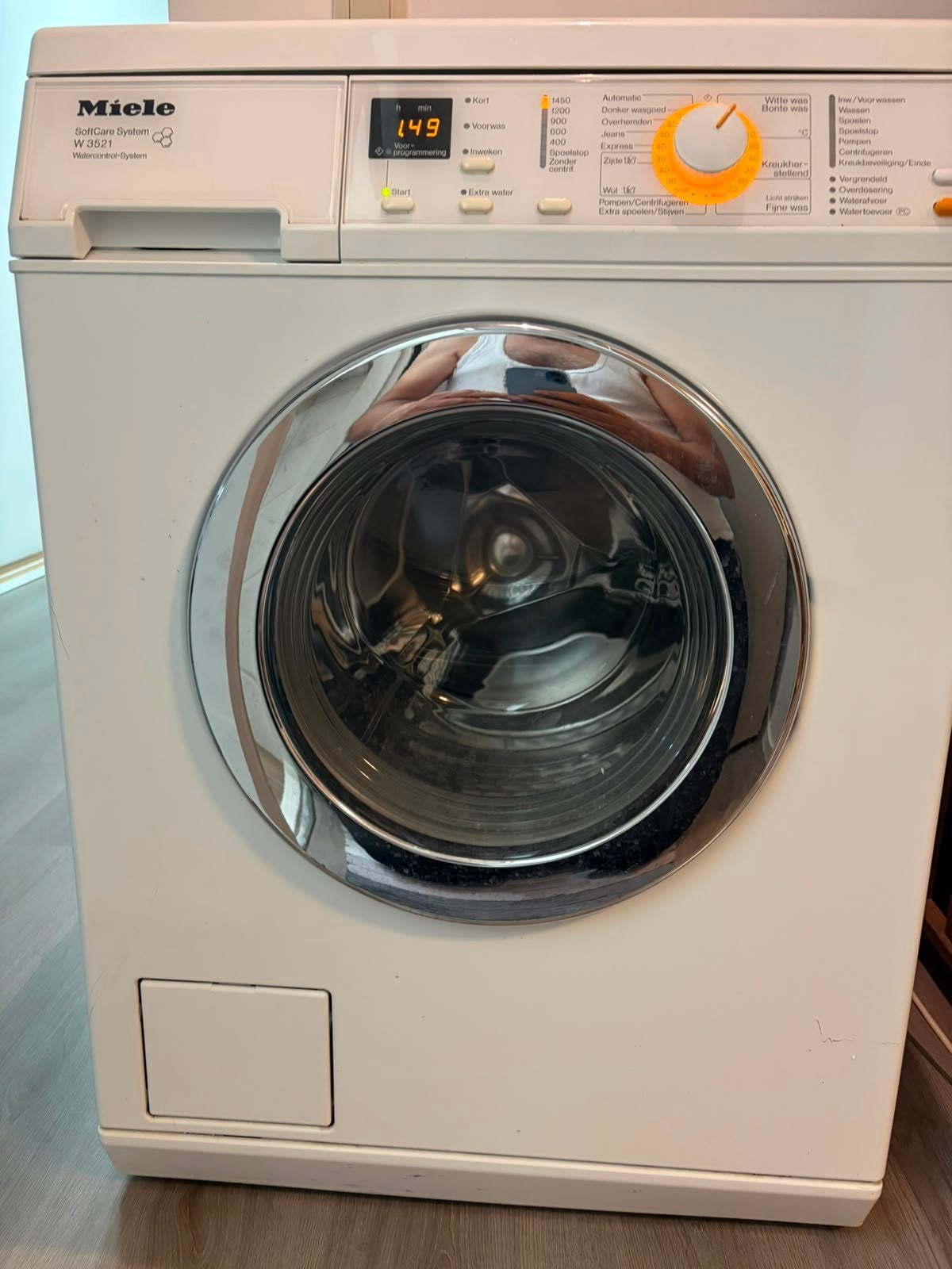 netMiele W3521 WCS 6kg wasmachine- werk net als goed, Ophalen, Gebruikt, Voorlader, Kort programma