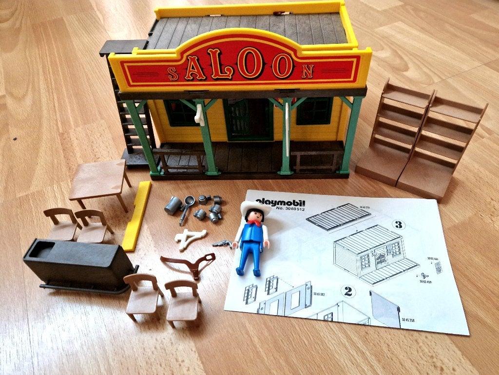 Playmobil 3461 western Saloon, Gebouw, Complete set, Ophalen of Verzenden, Zo goed als nieuw