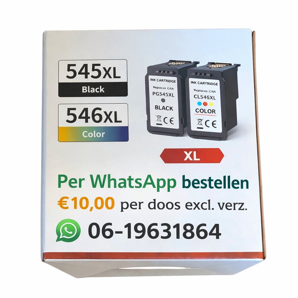 Compatibel voor Canon 545XL / 546XL – Nieuw, Computers en Software, Printerbenodigdheden, Ophalen of Verzenden, Nieuw, Overige typen