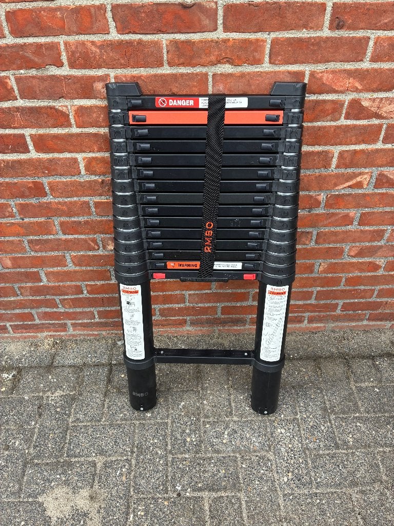 telescoopladder RMBO 4.7m, Doe-het-zelf en Verbouw, Ladders en Trappen, Ophalen, Nieuw, Ladder, Opvouwbaar of Inschuifbaar