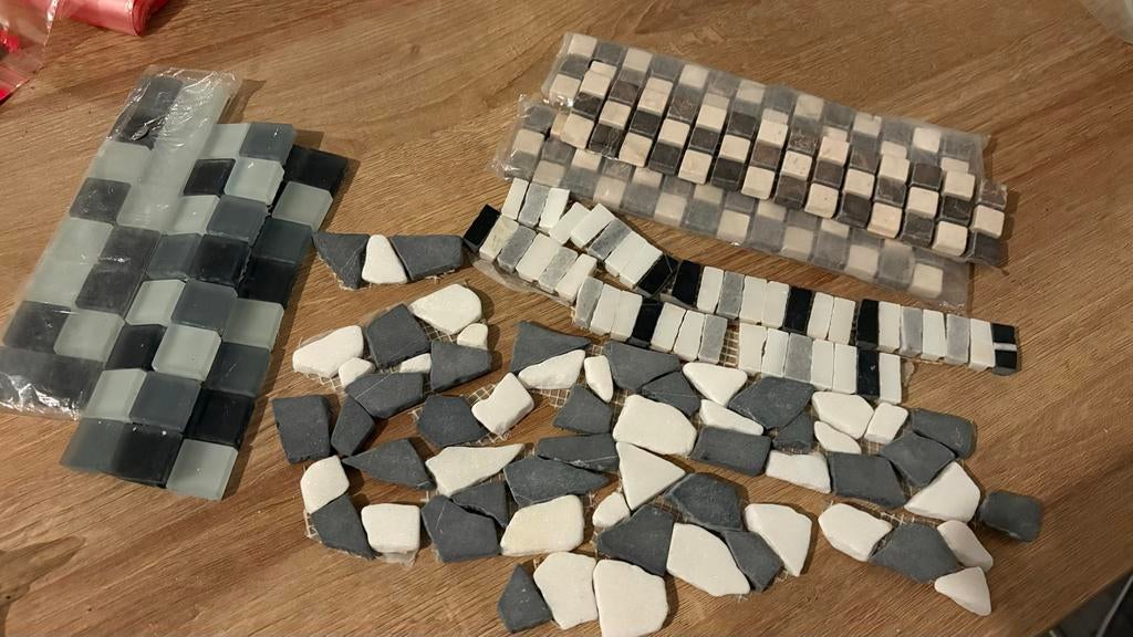 Diverse mozaïektegels voor creatieve projecten, Ophalen of Verzenden, Gebruikt, Overige typen