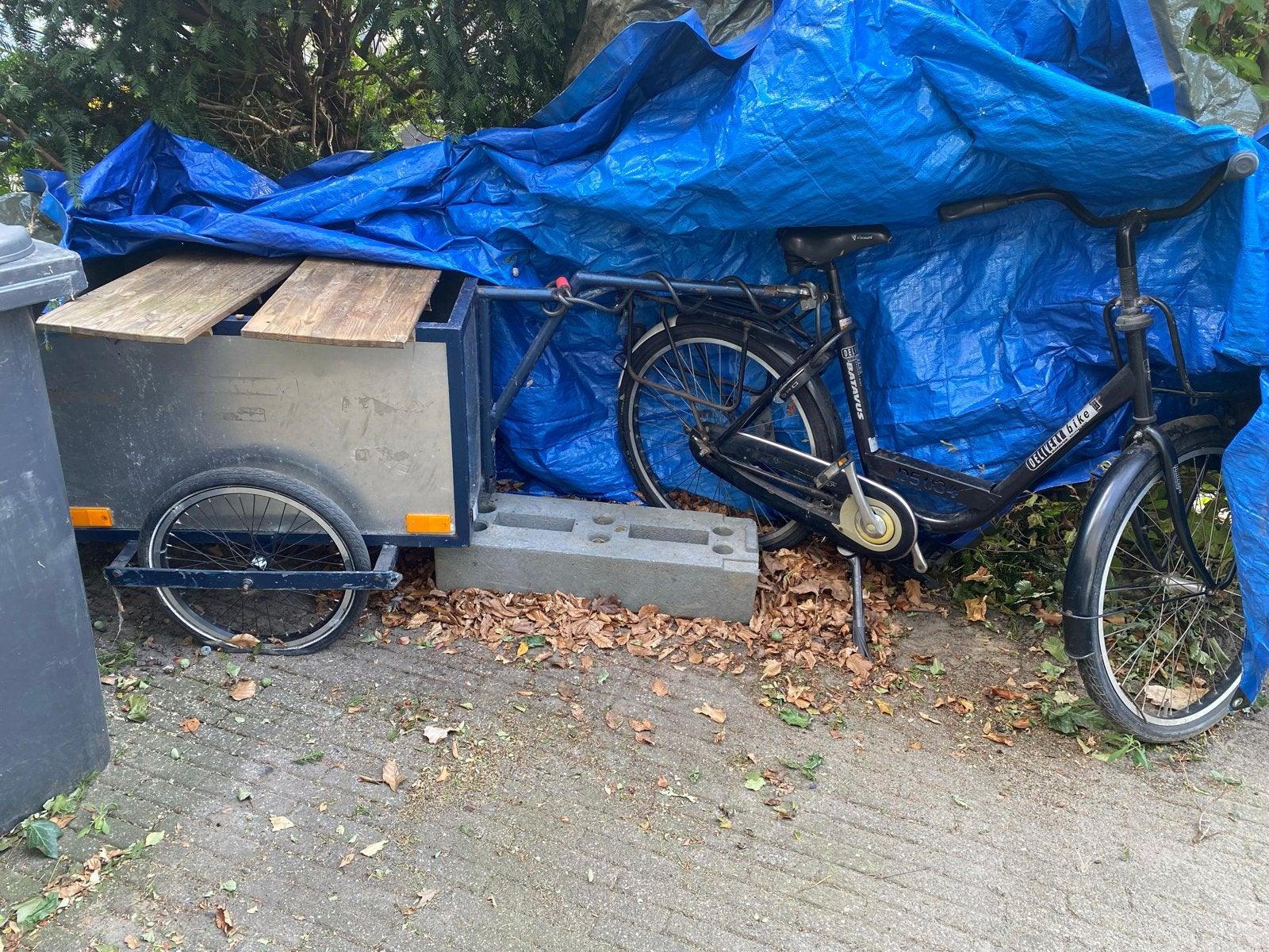te koop ： fiets met bak, Ophalen, Gebruikt, Bagagekar, 40 tot 60 kg