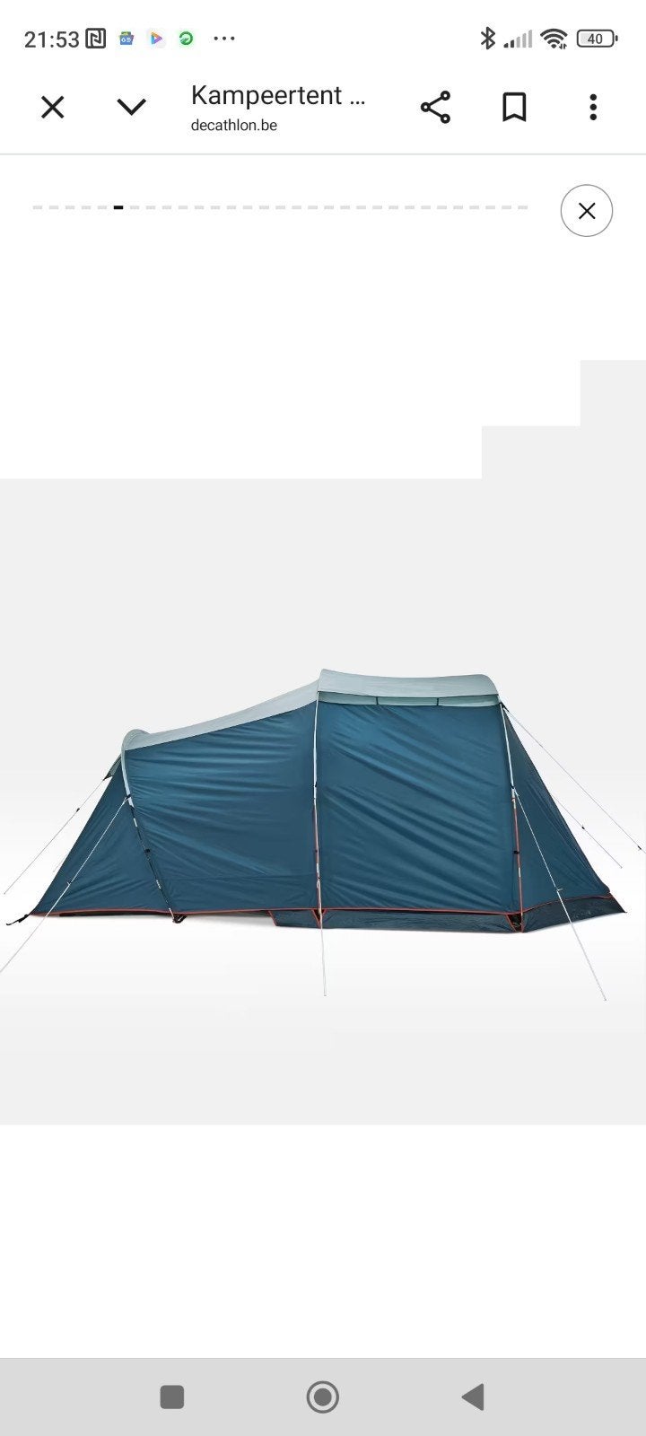Kampeertent Arpenaz 4.1 voor 4 personen - Decathlon, Ophalen of Verzenden, Nieuw, Tot en met 4