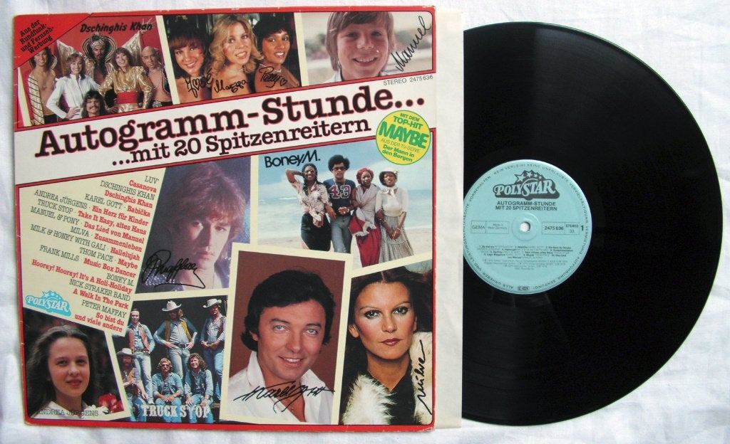 Autogramm-Stunde mit 20 Spitzenreitern LP 1979 ZGAN, Cd's en Dvd's, LP, Ophalen of Verzenden, Zo goed als nieuw, Pop