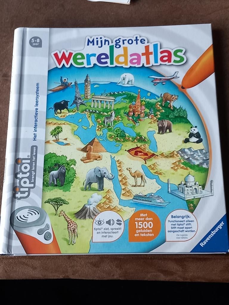 Tiptoi mijn grote wereldatlas, Kinderen en Baby's, Speelgoed | Educatief en Creatief, Ophalen of Verzenden, Zo goed als nieuw