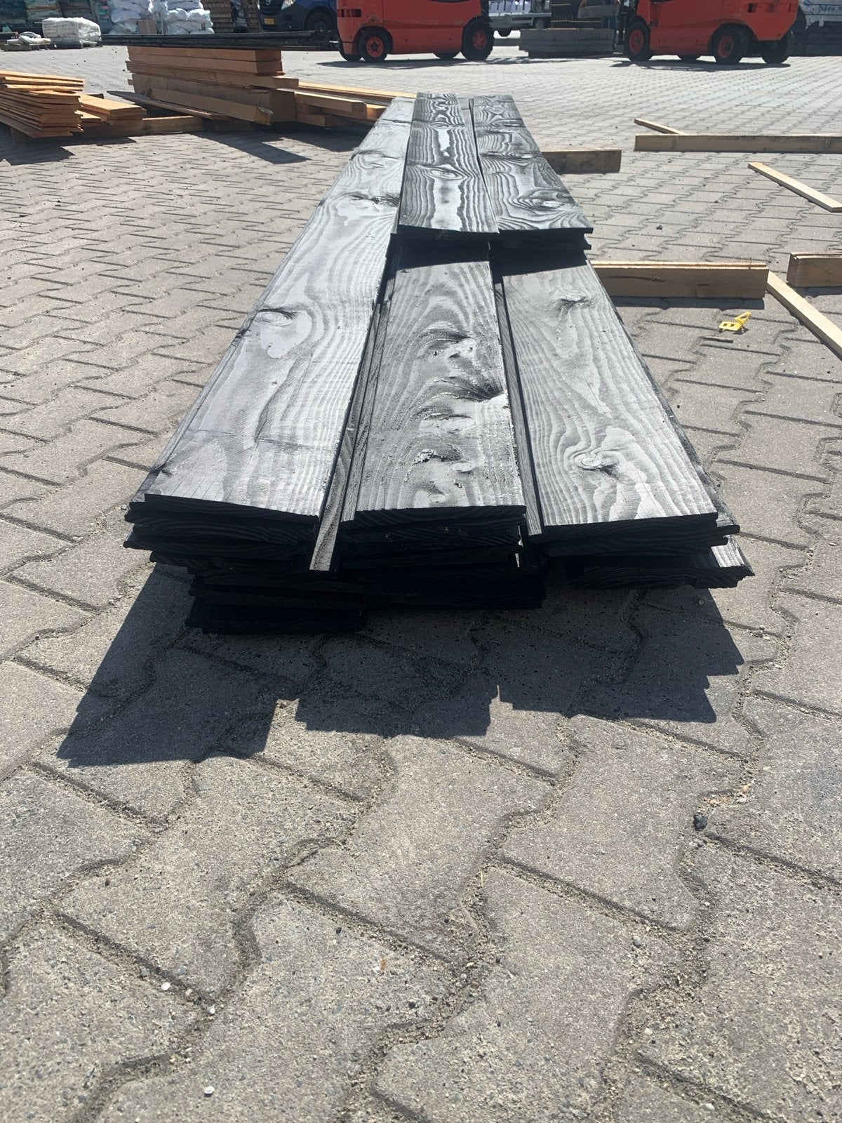 Zweeds Rabat Zwart Gespoten - Diverse Lengtes, Minder dan 25 mm, Nieuw, Ophalen of Verzenden, Plank