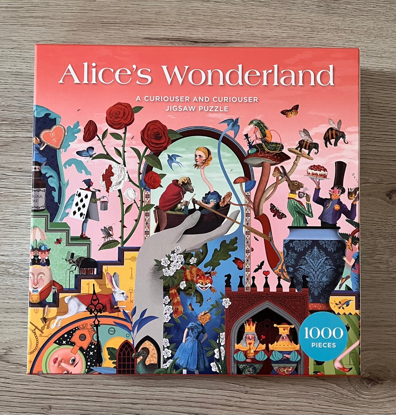 Alice's Wonderland Legpuzzel - 1000 stukjes, Hobby en Vrije tijd, Denksport en Puzzels, Ophalen of Verzenden, 500 t/m 1500 stukjes
