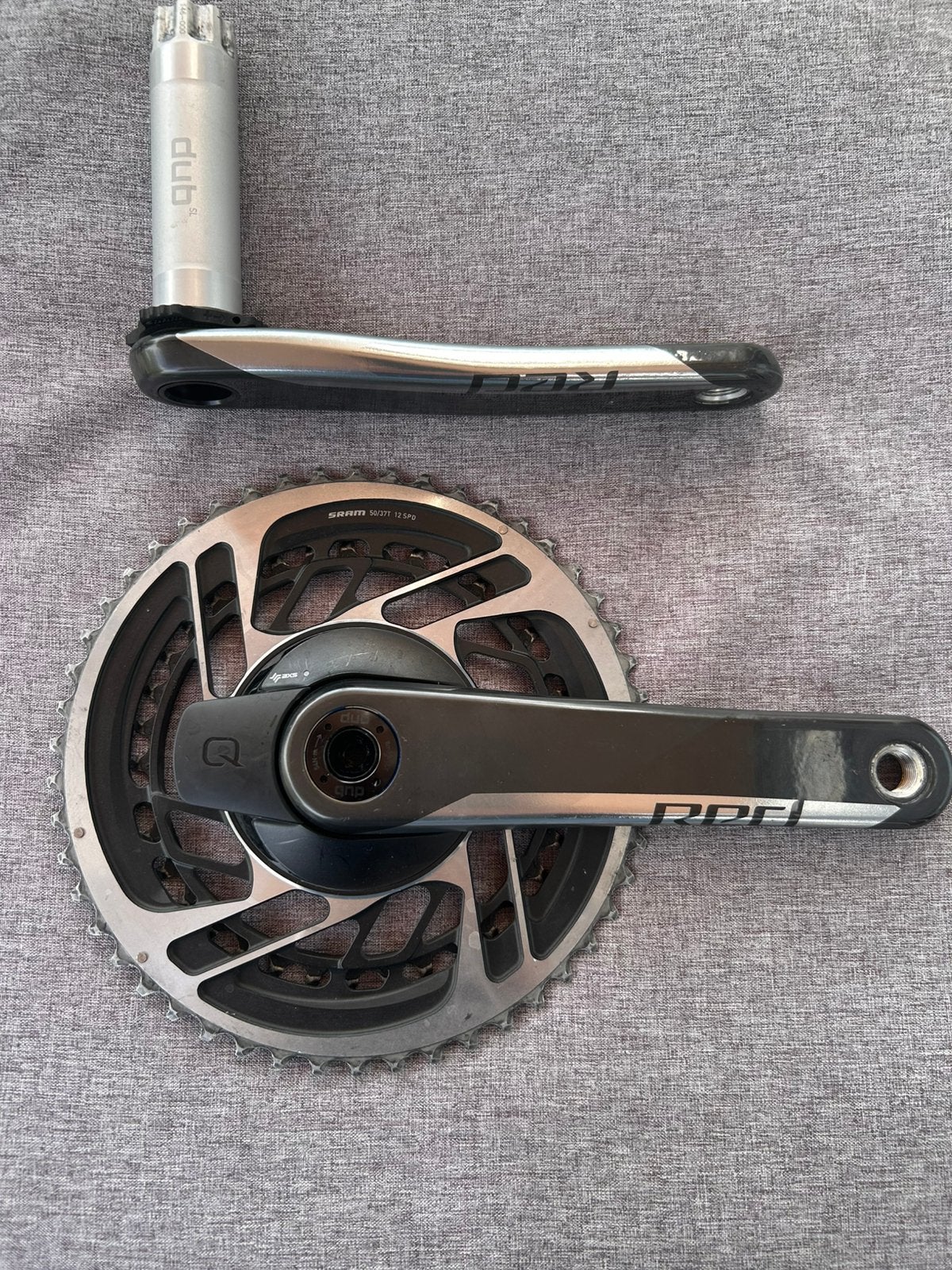SRAM 50/37T 12 SPD Crankstel met vermogensmeter, Crankstel of Pedalen, Gebruikt, Verzenden, Racefiets
