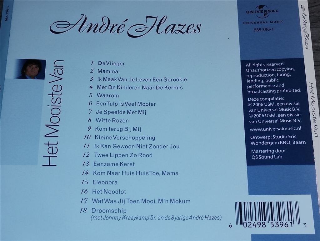 Andre Hazes - Het Mooiste Van, Ophalen of Verzenden, Zo goed als nieuw, Levenslied of Smartlap