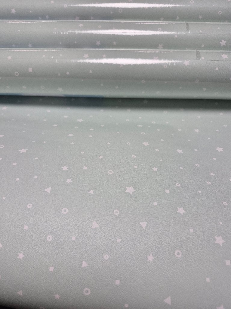 4 rol Puck&Rose mint sterbehang v0oor 20,00, Verzenden, Nieuw