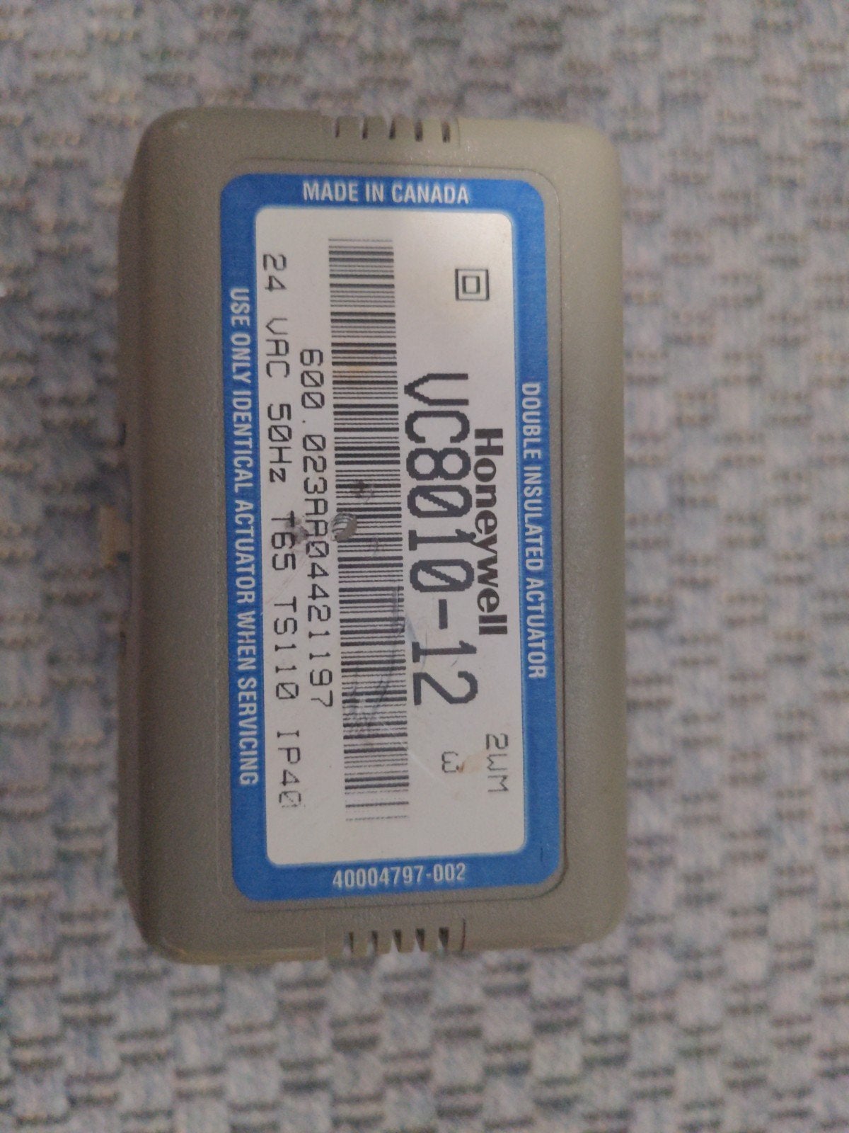 Honeywell VC8010-12 Zoneklep 24VAC - Nieuw, Doe-het-zelf en Verbouw, Ophalen of Verzenden, Gebruikt