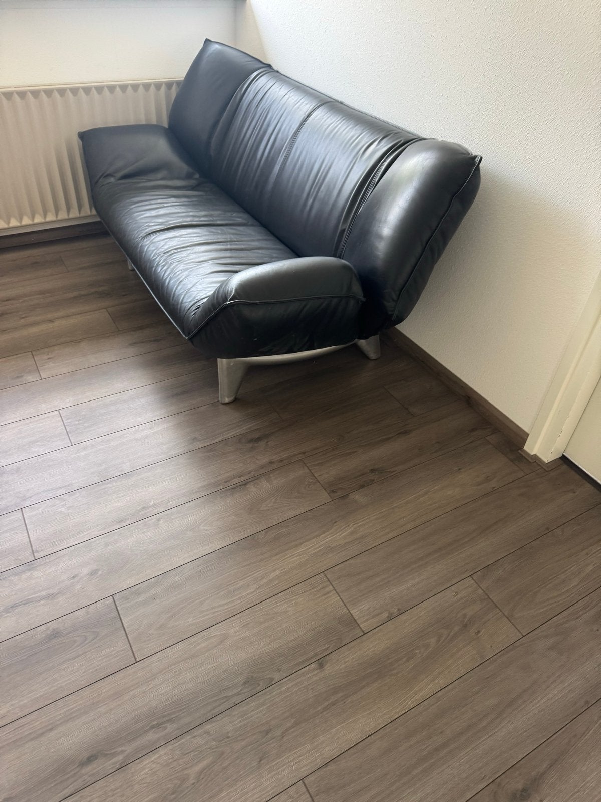 Leolux 2-zits banken en fauteuil, Ophalen, Gebruikt, Tweepersoons, Rechte bank