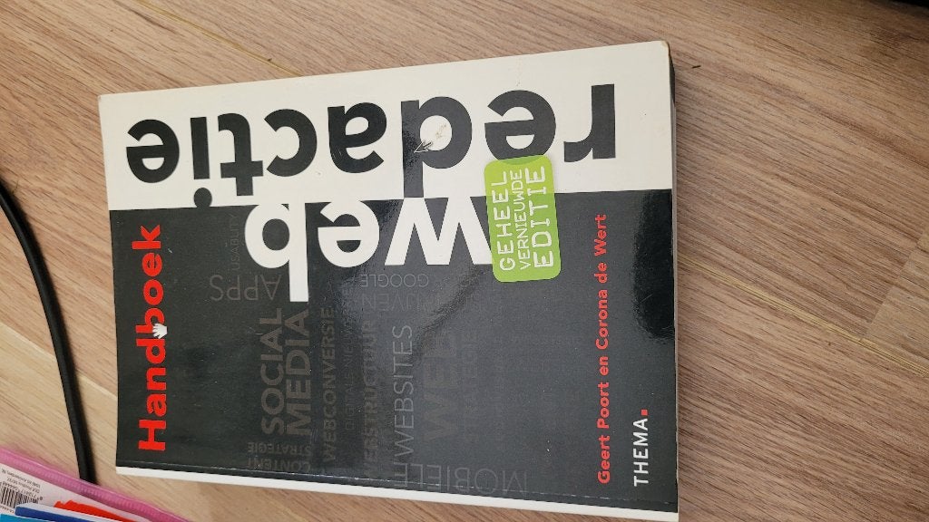 Handboek webredactie geert Poort, Ophalen of Verzenden, Beta, Zo goed als nieuw, HBO