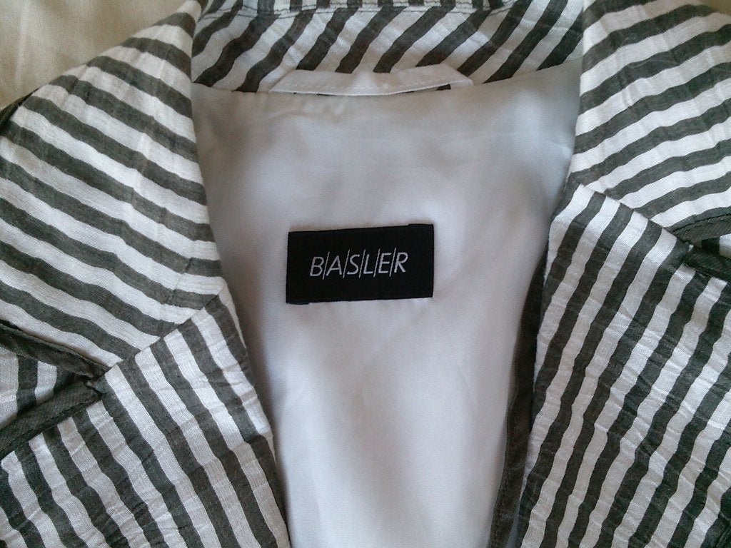 jasje BASLER zomer TAUPE / WIT 38-GRATIS zend, Maat 38/40 (M), Overige kleuren, Verzenden, Nieuw
