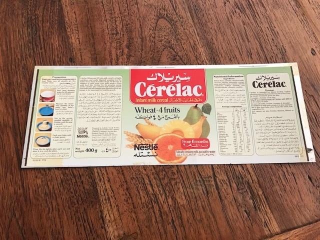 Blikken plaat babyvoeding Nestlé, Verzamelen, Blikken, Ophalen of Verzenden, Nieuw, Overige, Overige merken