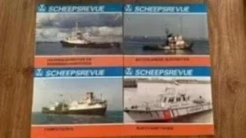 4 x scheepsrevue : tankschepen, rijksvaartuigen, sleepboten, Ophalen of Verzenden