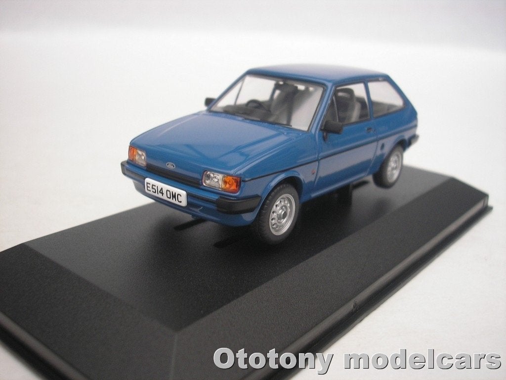 Ford Fiesta MK2 1.1 Popular Plus 1988 Blauw 1/43 Vanguards, Ophalen of Verzenden, Nieuw, Auto, Vanguards