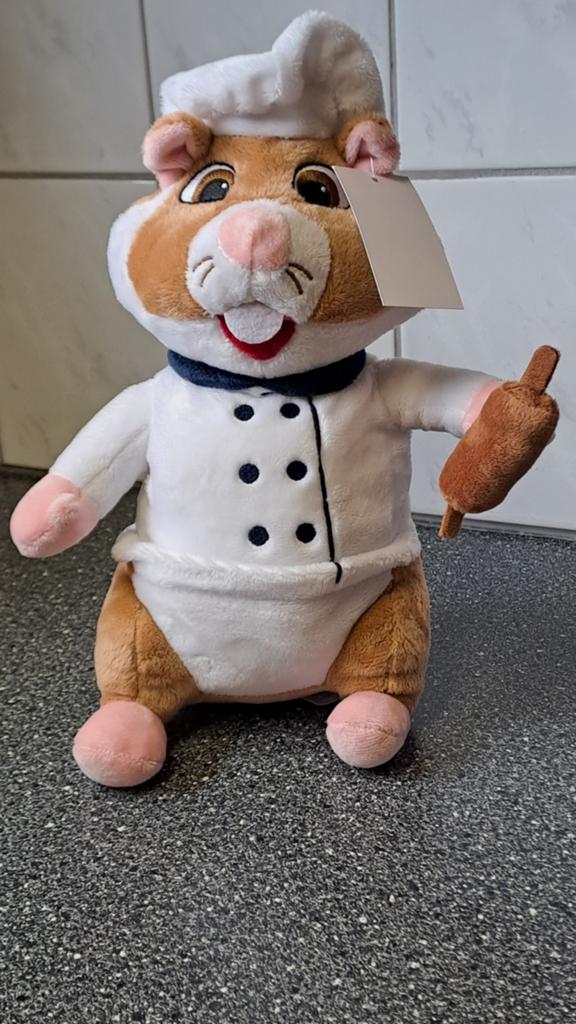 AH hamster knuffel kok nieuw, Albert Heijn, Onbekend, Ophalen of Verzenden, Onbekend