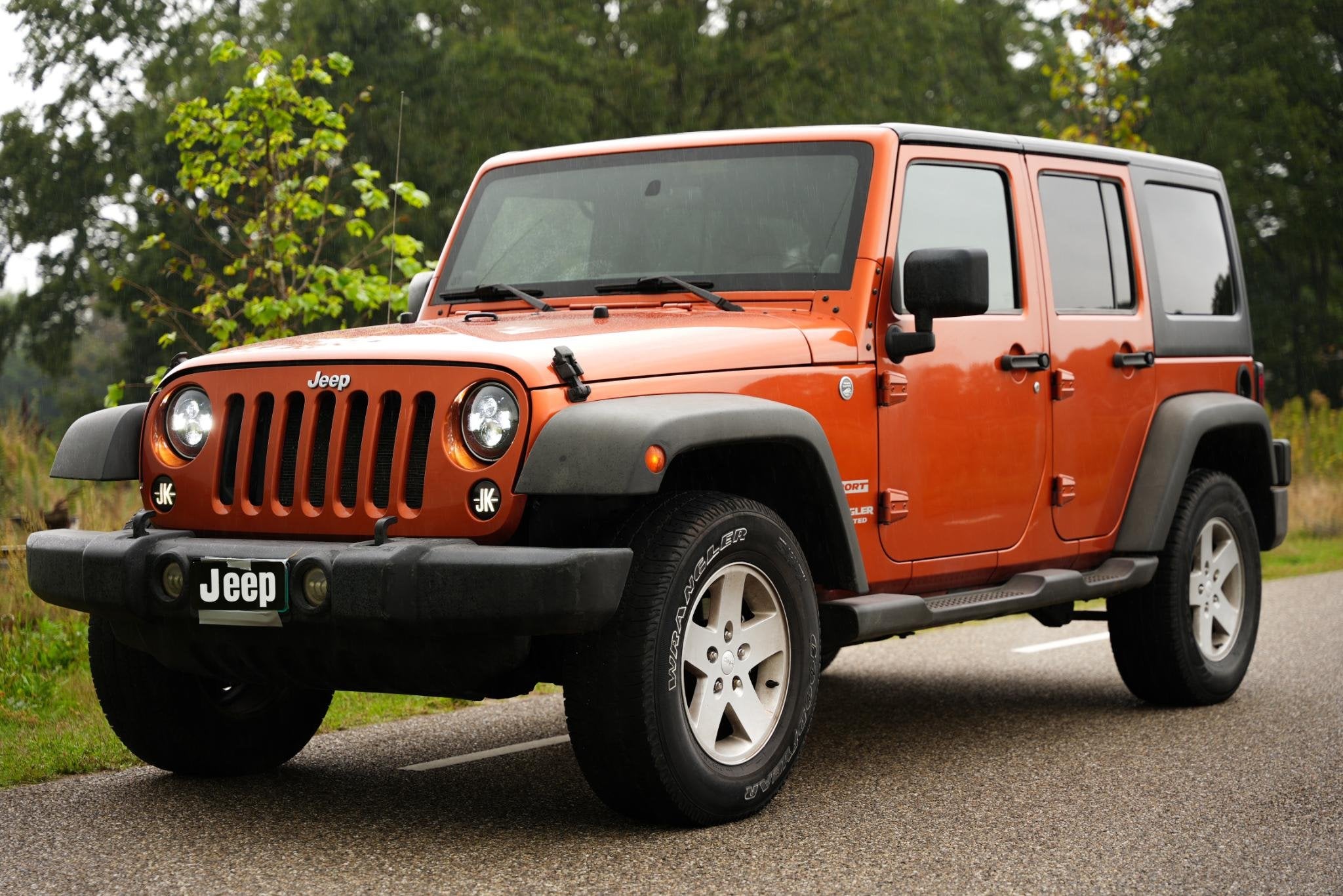 Jeep Wrangler Unlimited 3.8 4x4 JKU Facelift interieur 2011, Auto's, Jeep, Stof, Gebruikt, Electronic Stability Program (ESP)