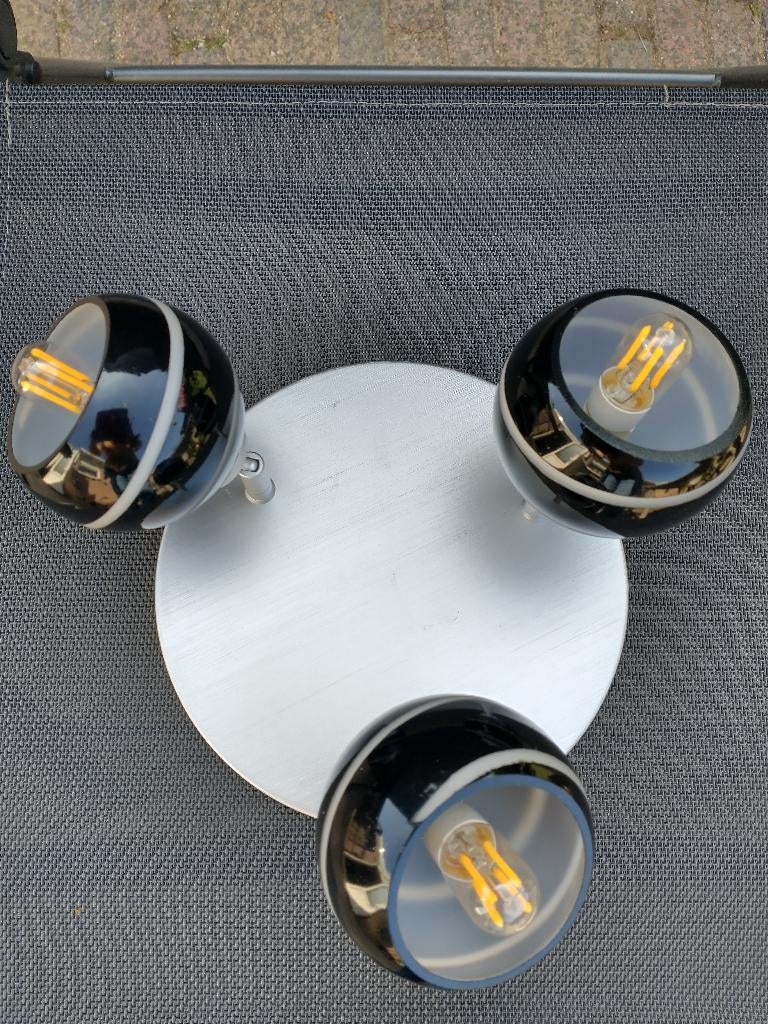 Plafondlamp met glazen kelkjes, Ophalen of Verzenden, Zo goed als nieuw, Glas, Modern