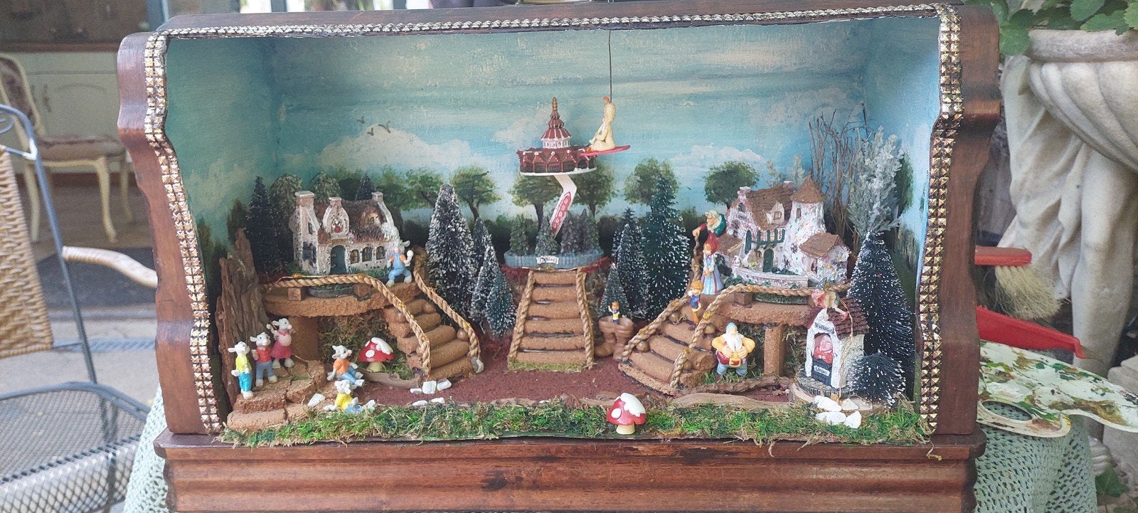 Efteling Diorama - Handgemaakt Sprookjesbos, Verzamelen, Ophalen, Zo goed als nieuw, Beeldje of Poppetje