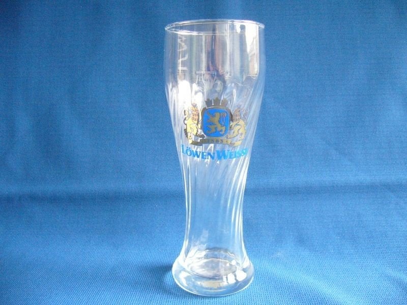 Löwen Weisse Bierglas nieuwstaat, Ophalen of Verzenden, Zo goed als nieuw, Bierglas