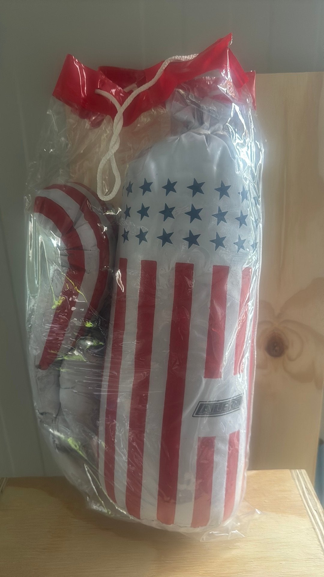 Bokszak kinderen met handschoenen USA amerika, Ophalen of Verzenden, Nieuw, Bokszak