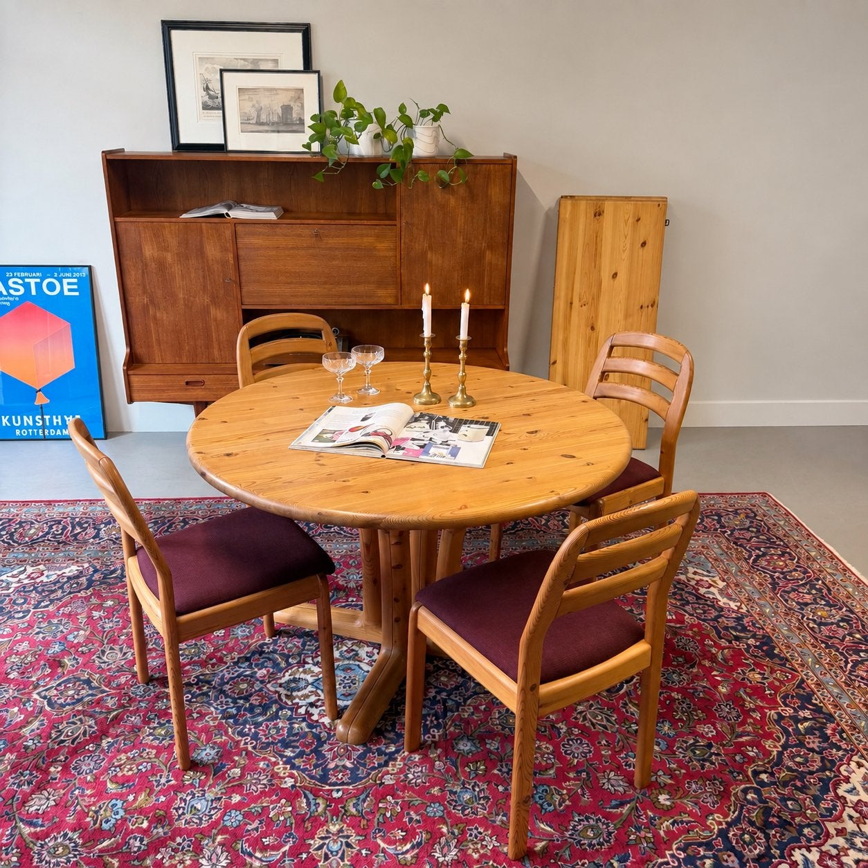 - Vintage verlengbare eettafel •Dyrlund• -, Ophalen, Gebruikt, ., .