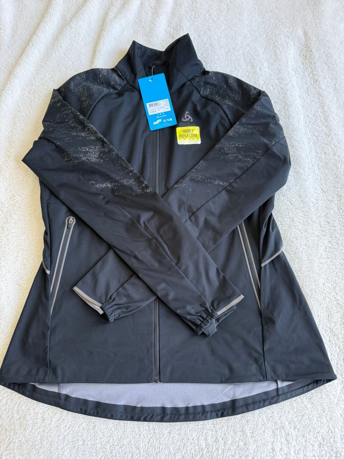 Sport/hardloopjas dames Merk Odlo Zeroweight Maat L Nieuw, Zwart, Maat 42/44 (L), Nieuw, Ophalen of Verzenden