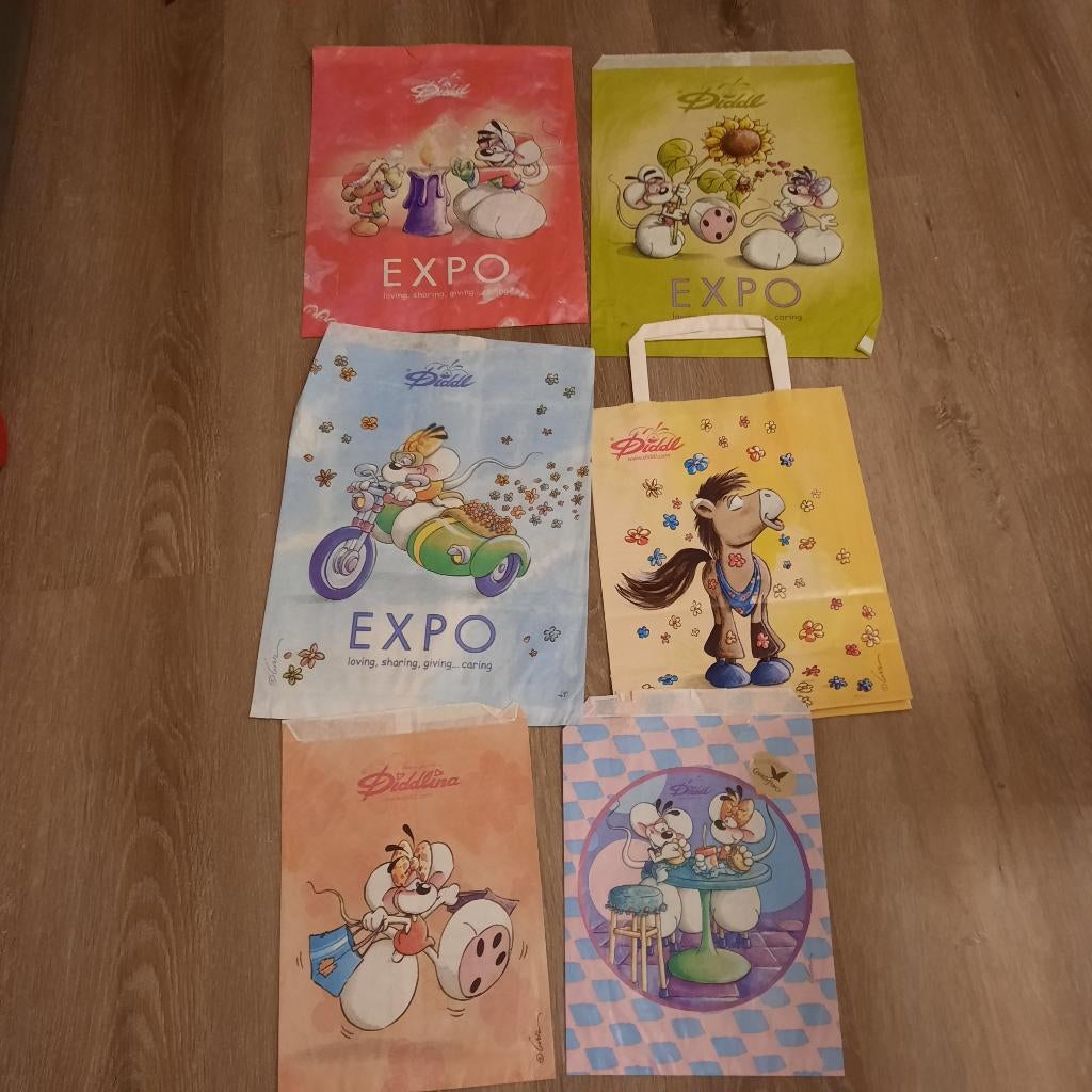 diddl tasjes zakjes, Verzamelen, Diddl, Ophalen of Verzenden, Diddl, Nieuw, Papier, Kaart of Schrift