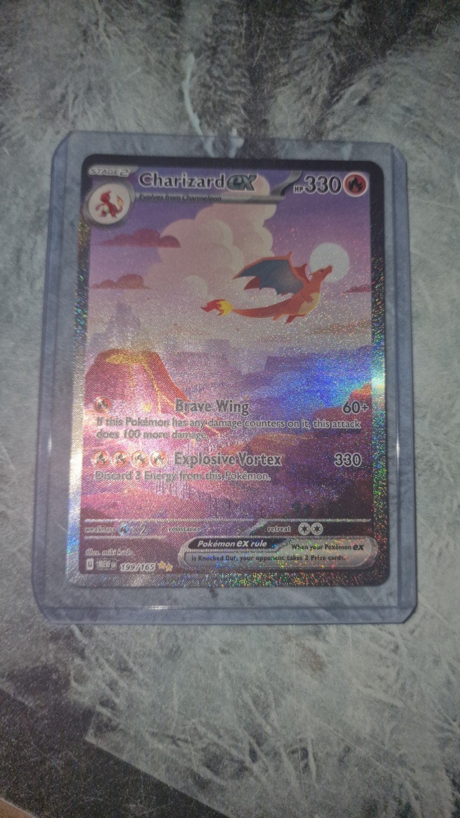 Charizard ex Pokémon kaart - Full Art (151), Ophalen of Verzenden, Nieuw, Losse kaart, Foil