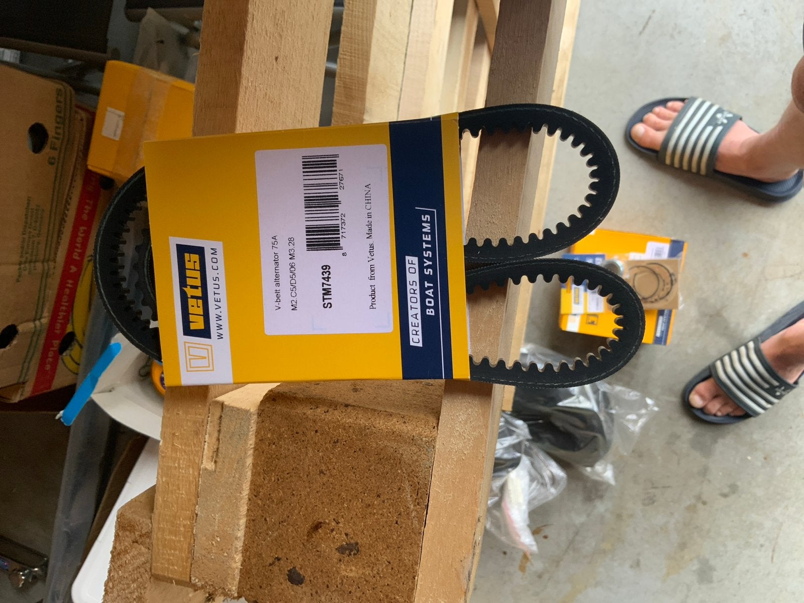 Vetus V-snaar dynamo 75A M2.C5/C6 M3.28 STM7439, Ophalen, Nieuw, Motor en Techniek, Zeilboot of Motorboot