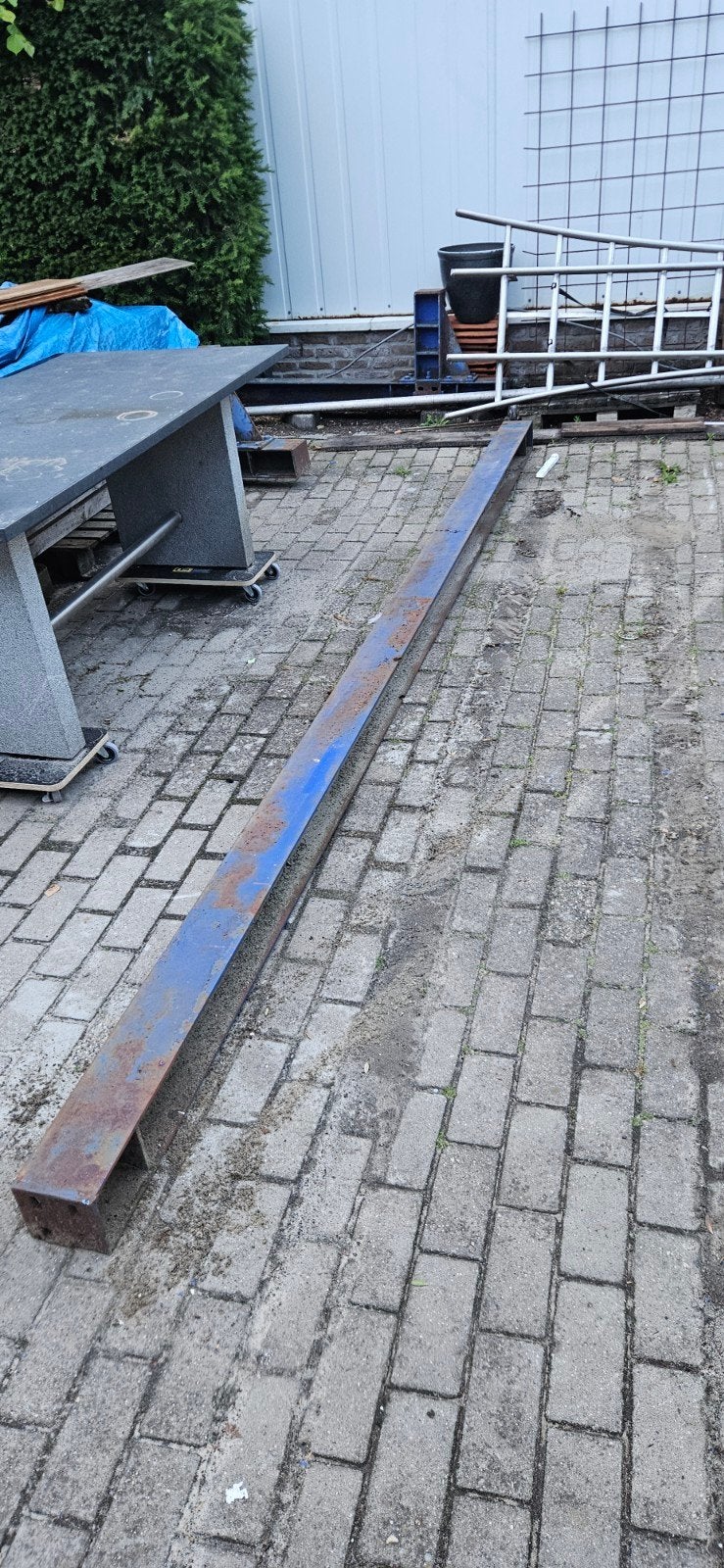 Stalen HEA H Balken en Staanders met Voet plaat ijzer, Doe-het-zelf en Verbouw, Metalen, Ophalen, Gebruikt