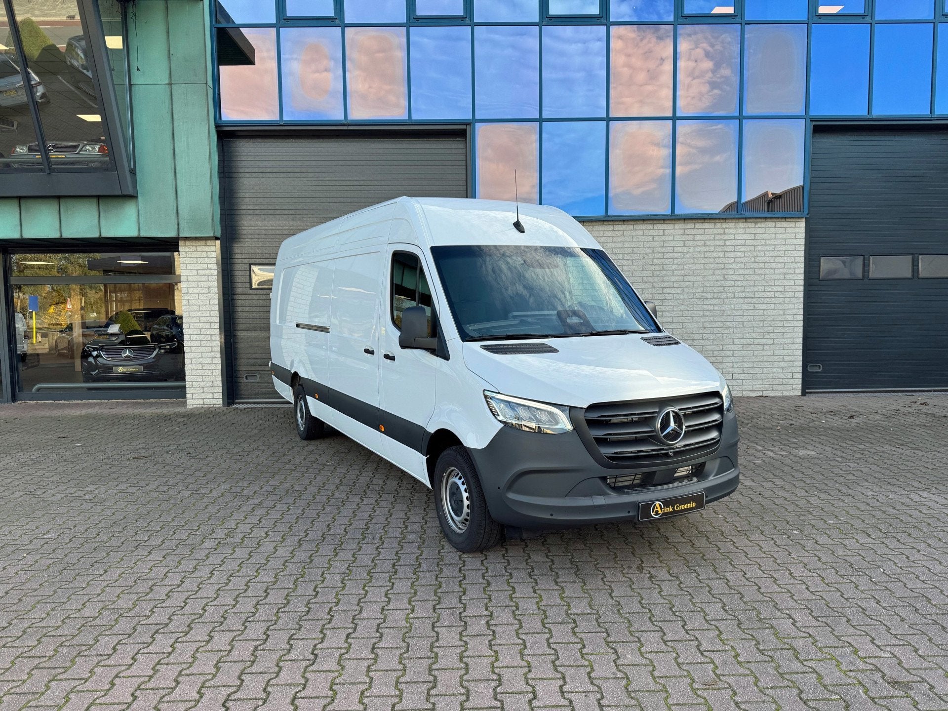 Mercedes-Benz Sprinter 319 Pro L4H2 BPM vrij 9G-Tronic Mbux, Automaat, Wit, Bedrijf, Diesel