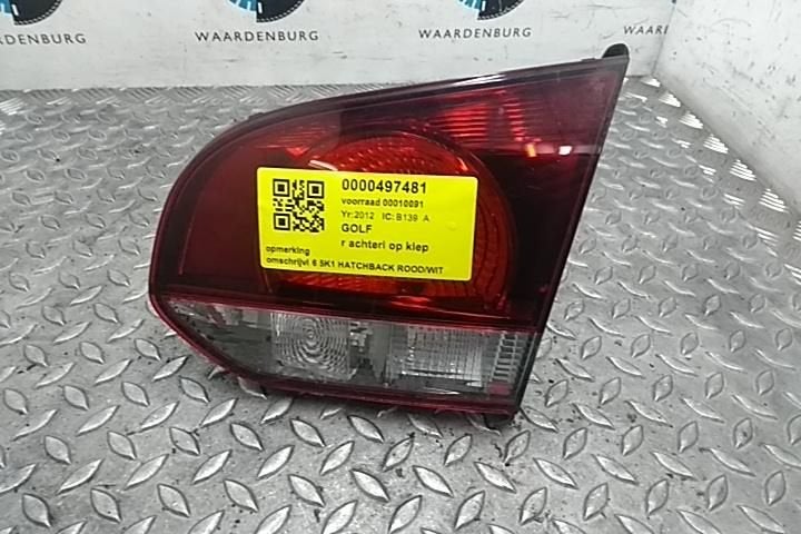 VOLKSWAGEN GOLF 1.4 TSI Highline  ACHTERLICHT R 2012, Auto-onderdelen, Ophalen of Verzenden, Gebruikt, ARN erkend